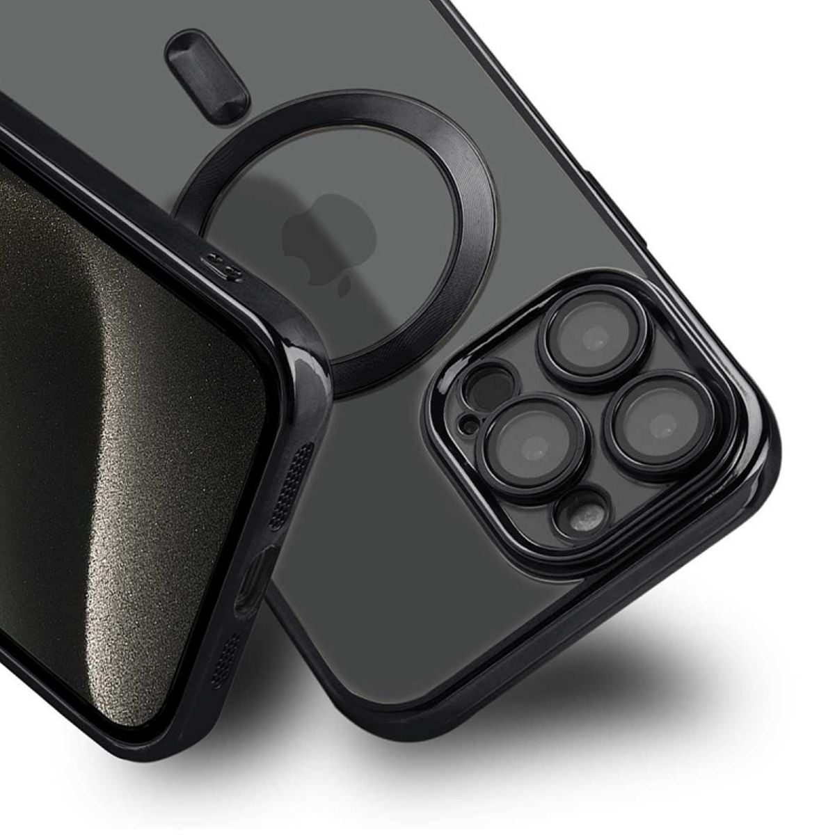 Luxury Mobilskal med Magsafe iPhone 15 Pro - Svart image 2