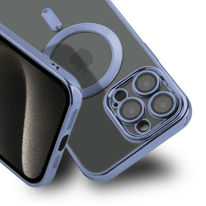 Luxury Mobilskal med Magsafe iPhone 15 Pro - Blå image 2