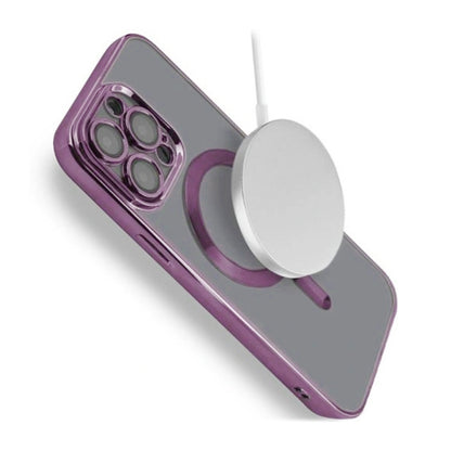 Luxury Mobilskal med Magsafe iPhone 15 Pro - Lila image 5