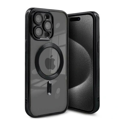 Luxury Mobilskal med Magsafe iPhone 15 Pro Max - Svart image 1