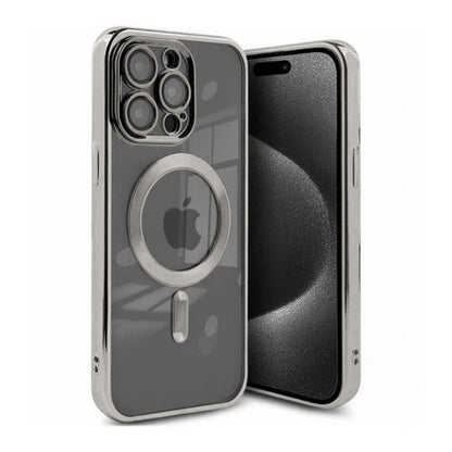 Luxury Mobilskal med Magsafe iPhone 15 Pro Max - Silver image 1