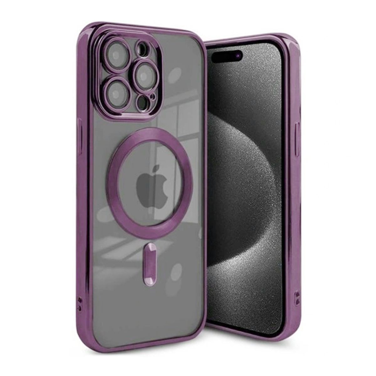 Luxury Mobilskal med Magsafe iPhone 15 Pro Max - Lila image 1