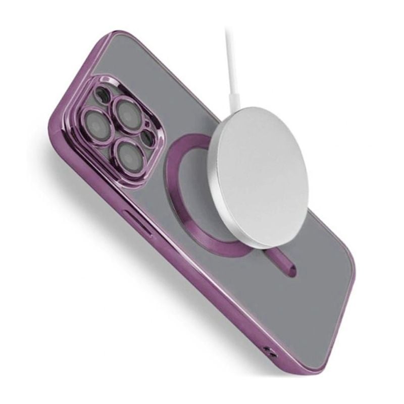 Luxury Mobilskal med Magsafe iPhone 15 Pro Max - Lila image 10