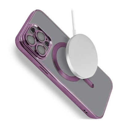 Luxury Mobilskal med Magsafe iPhone 15 Pro Max - Lila image 10