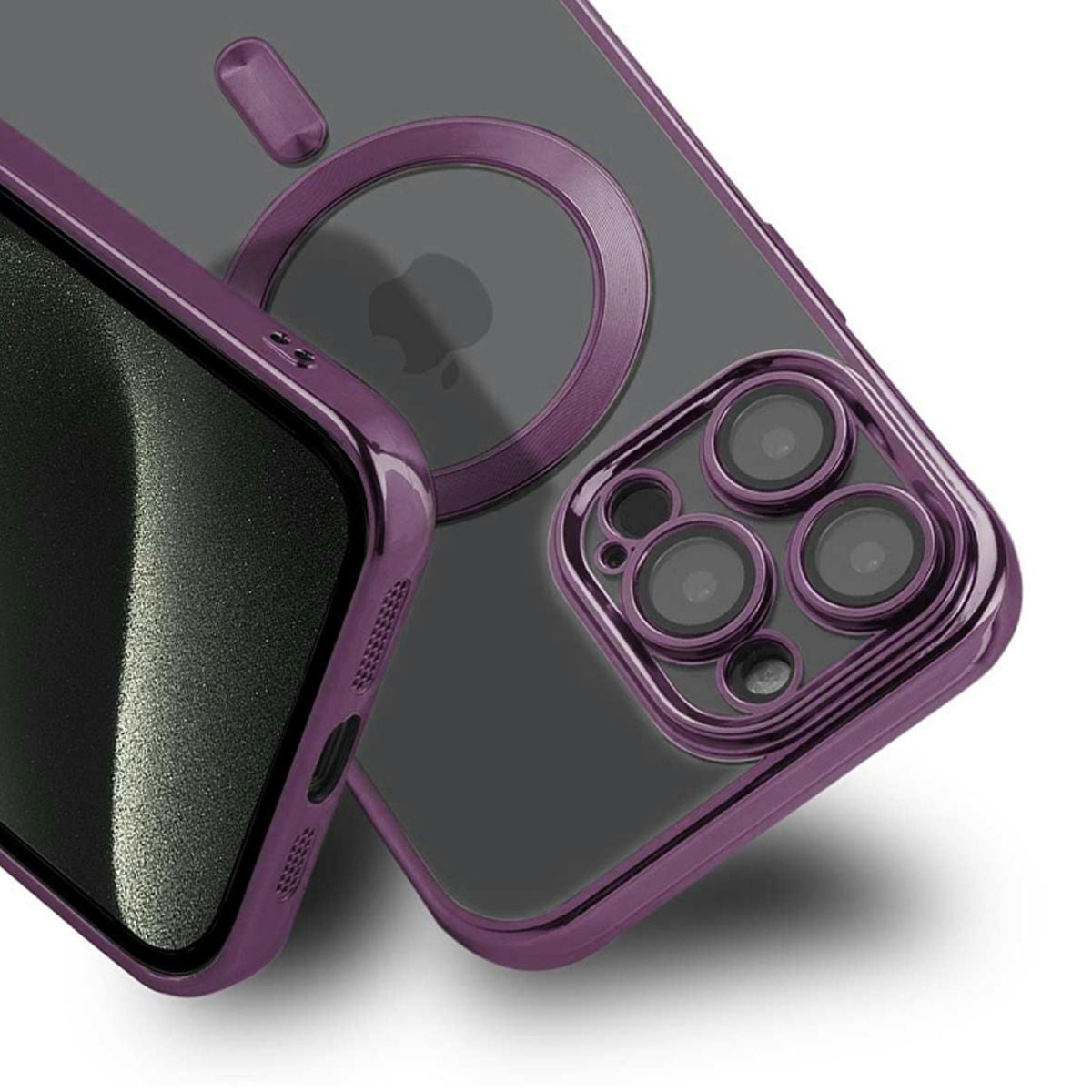 Luxury Mobilskal med Magsafe iPhone 15 Pro Max - Lila image 2