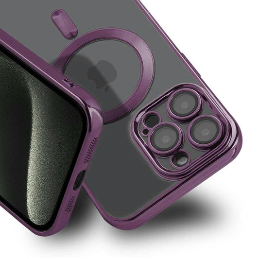 Luxury Mobilskal med Magsafe iPhone 15 Pro Max - Lila image 2