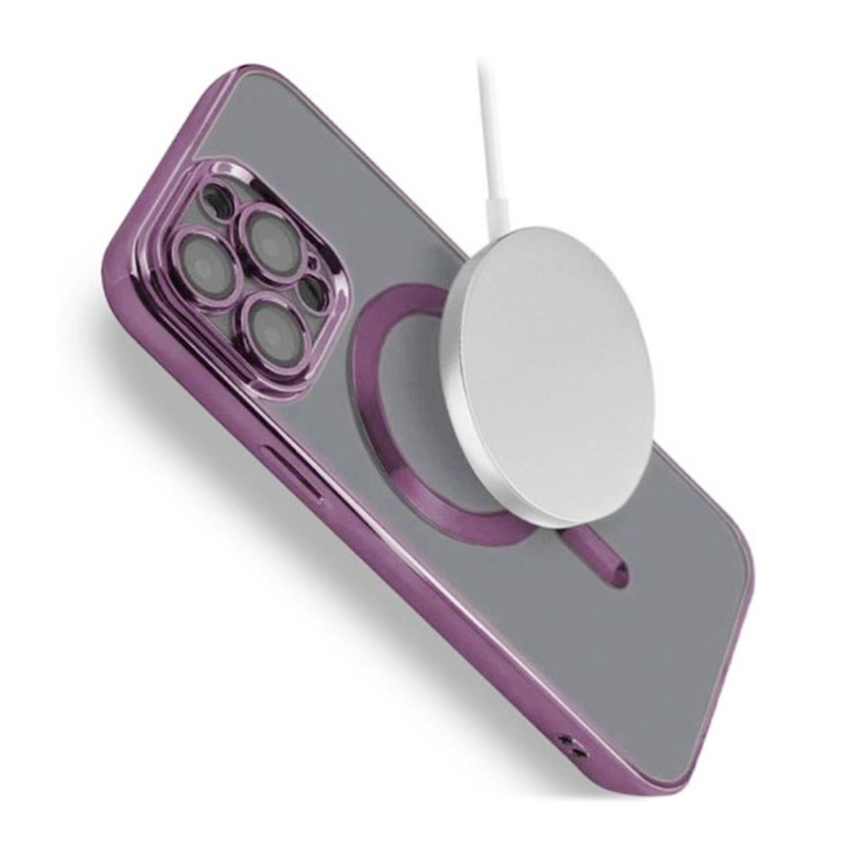 Luxury Mobilskal med Magsafe iPhone 15 Pro Max - Lila image 5