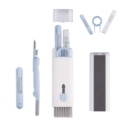 7-i-1 Multifunktionellt Elektronikrengöring för Mobil, Hörlurar och Dator - Blå image 3