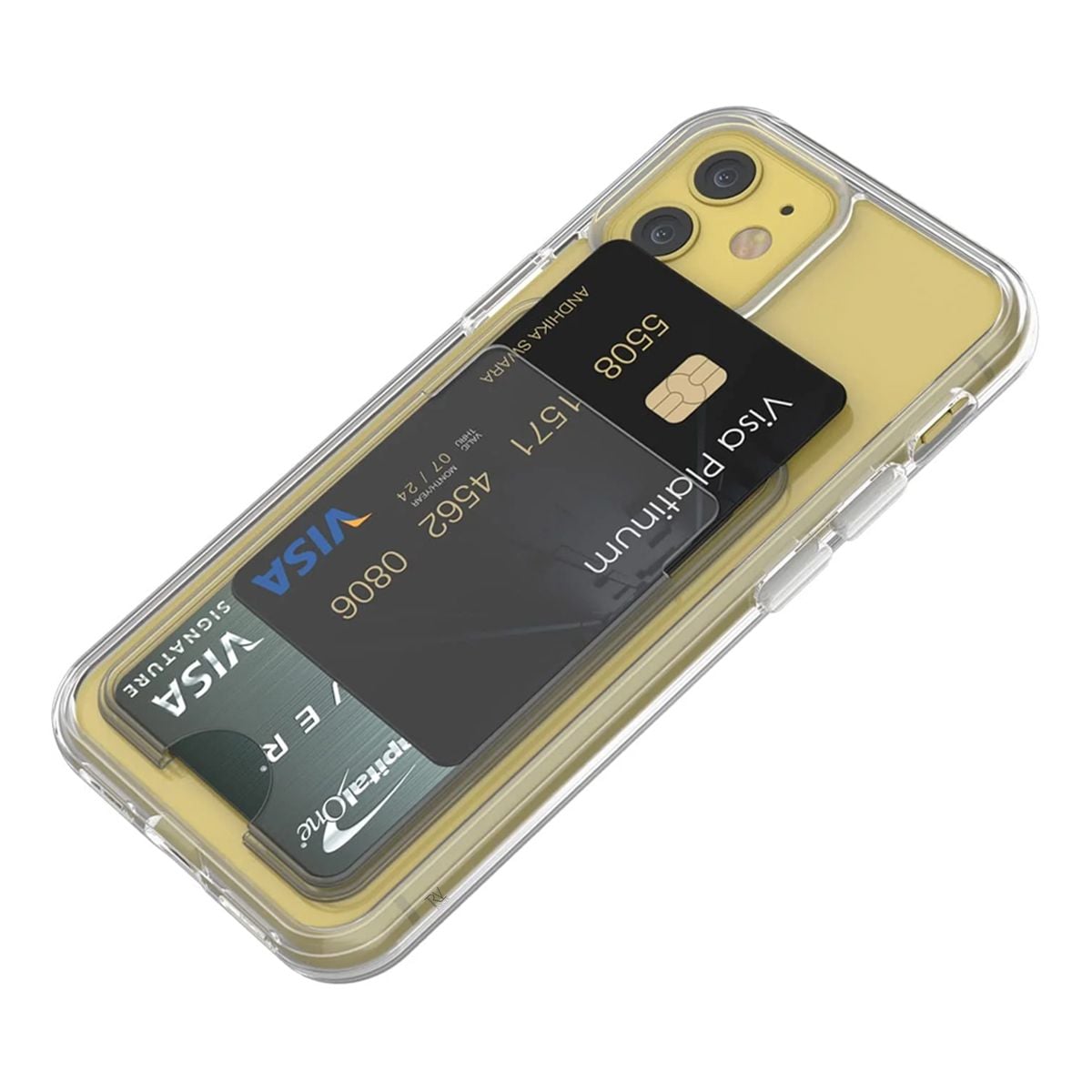 iPhone 11 Mobilskal med Korthållare TPU Rvelon  - Transparent image 5