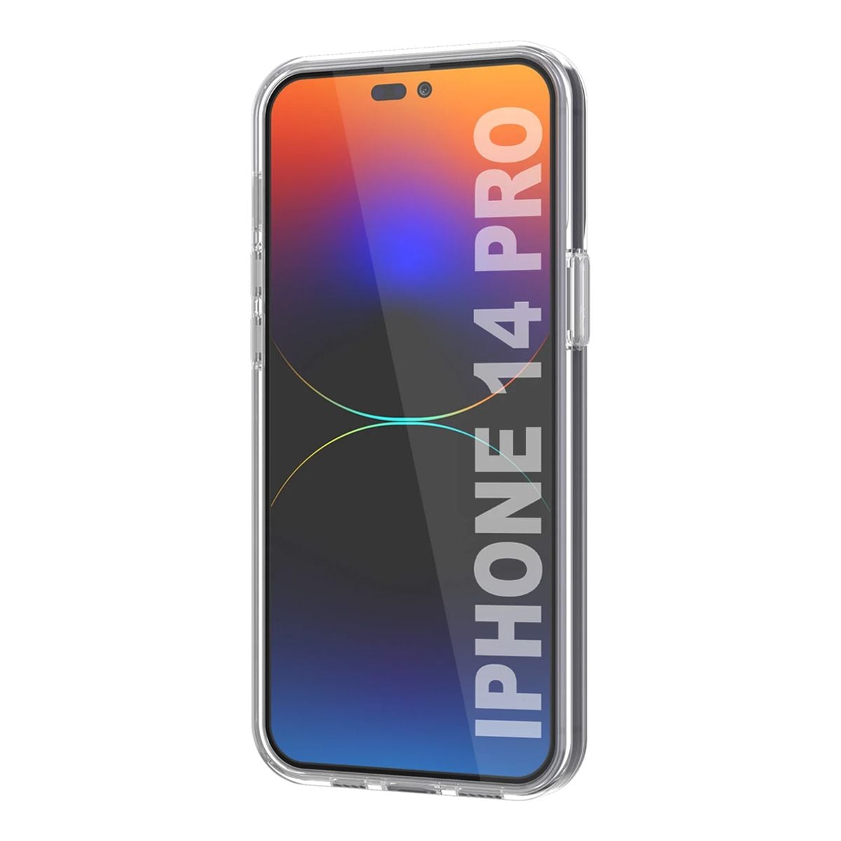 iPhone 14 Pro Mobilskal med Korthållare TPU Rvelon  - Transparent image 4