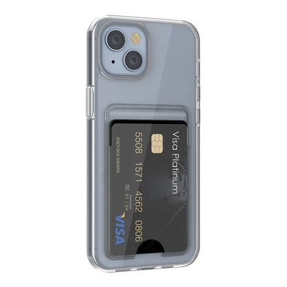 iPhone 15 Mobilskal med Korthållare TPU Rvelon  - Transparent image 3