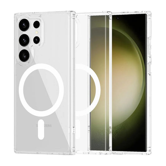 Samsung Galaxy S23 Ultra Mobilskal Hybrid med Magsafe - Transparent image 1