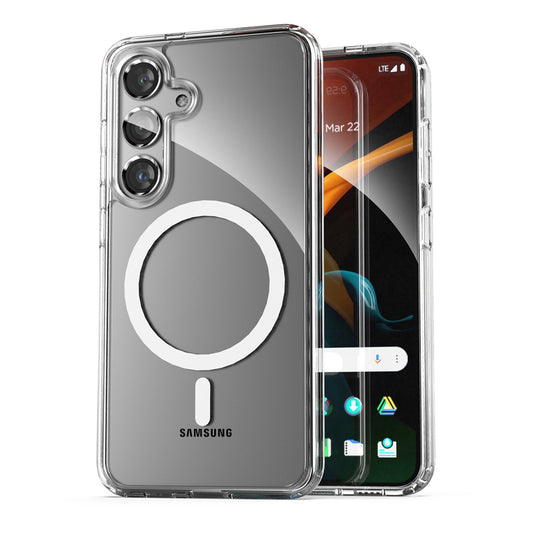 Samsung Galaxy S24 Plus Mobilskal Hybrid med Magsafe - Transparent image 1