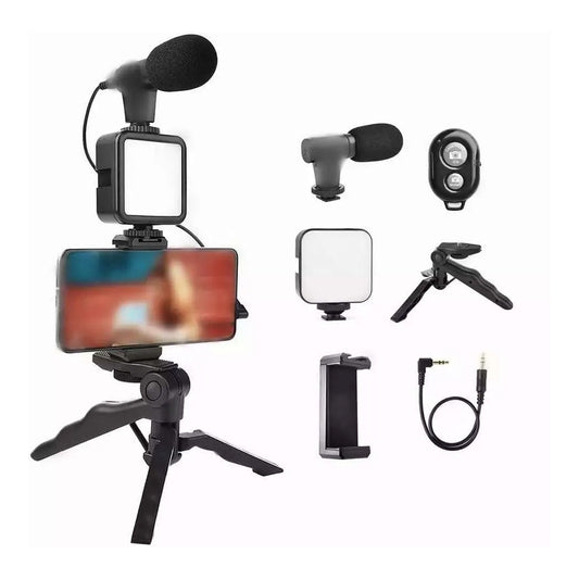 Smartphone Vlogging Kit med stativ för Tiktok, Youtube och Stream image 1