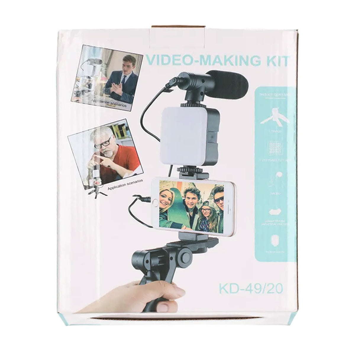 Smartphone Vlogging Kit med stativ för Tiktok, Youtube och Stream image 5