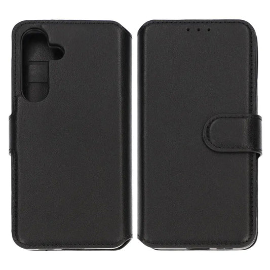 Samsung Galaxy S24 Plus Plånboksfodral Läder Rvelon - Svart image 1