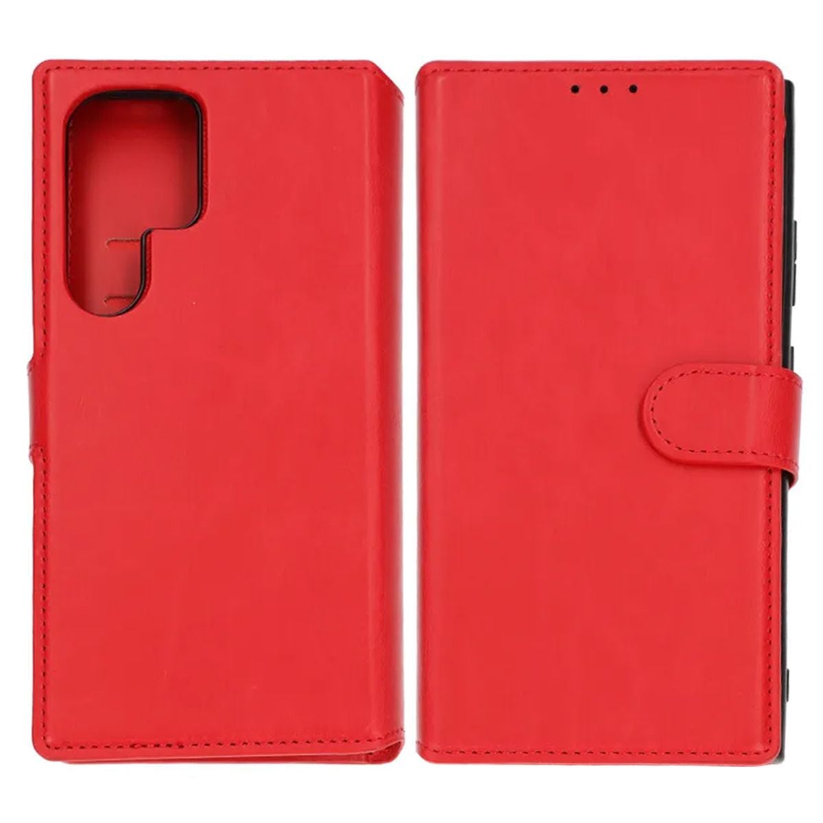 Samsung Galaxy S24 Ultra Plånboksfodral Magnet Rvelon - Röd image 1