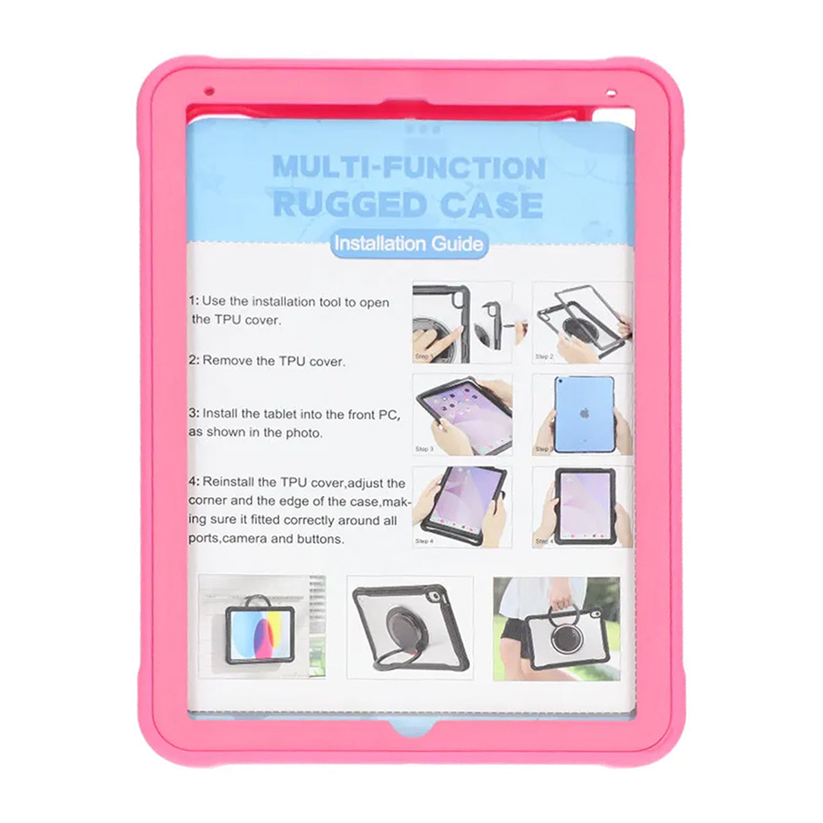 Fodral iPad 9.7/Pro 9.7/Air 2/iPad 6 - Röd image 2