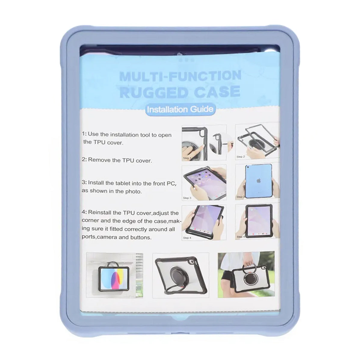 Fodral iPad 7/8/9 10.2 - Grå image 2