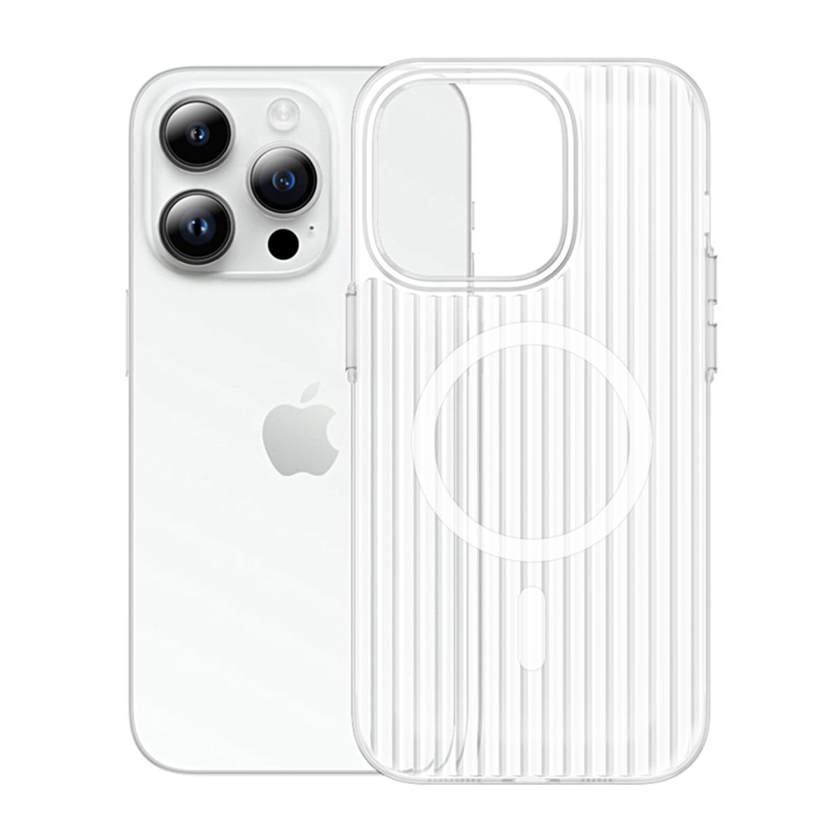 iPhone 13 Pro Max Mobilskal Korrugerad - Transparent image 1