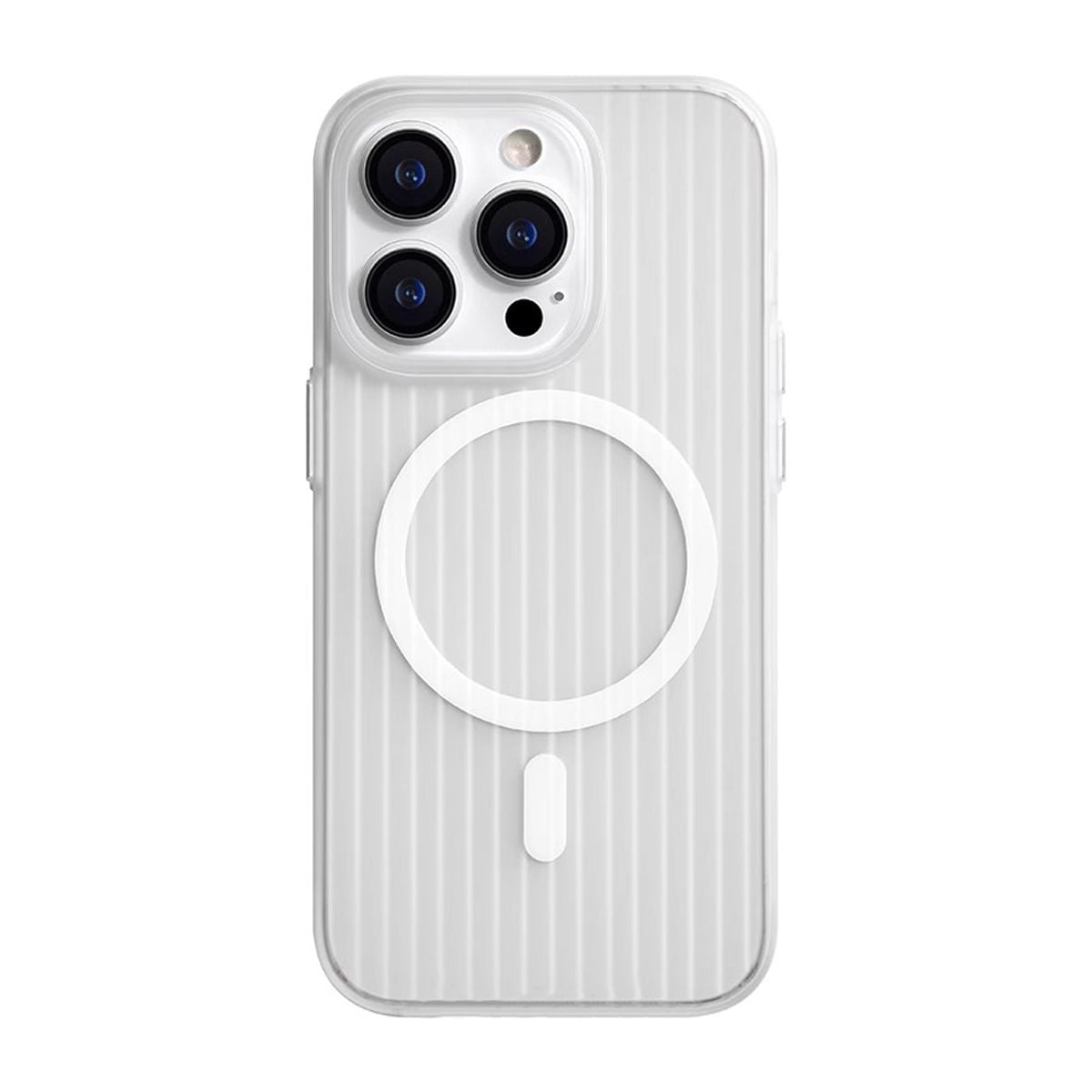 iPhone 14/13 Mobilskal Korrugerad - Transparent image 2