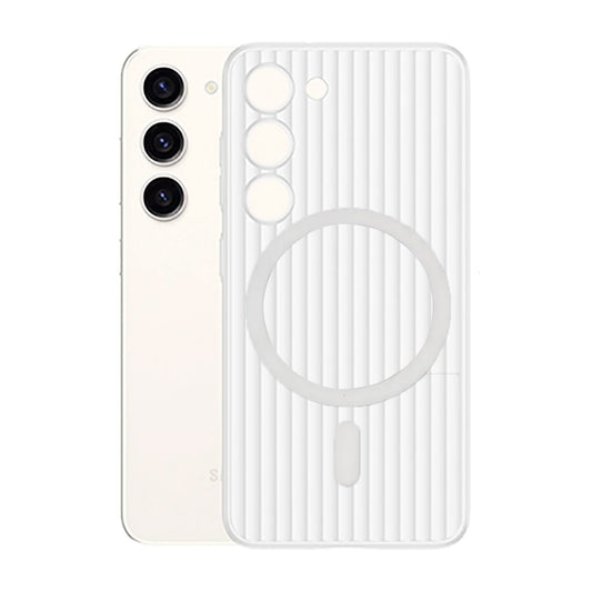 Samsung Galaxy S23 Mobilskal Korrugerad - Transparent image 1