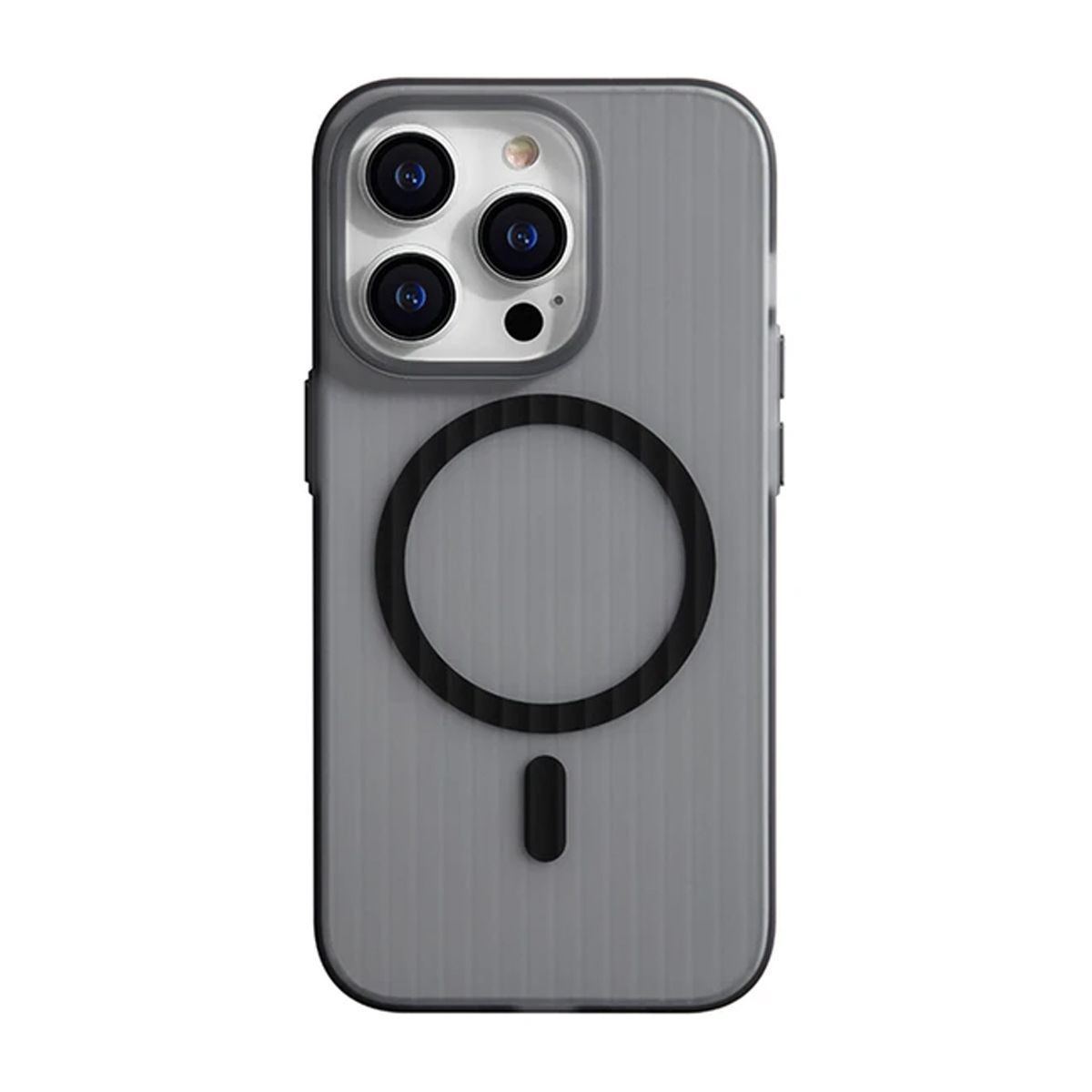 iPhone 14 Pro Max Mobilskal Korrugerad Anti-Halk - Grå image 2