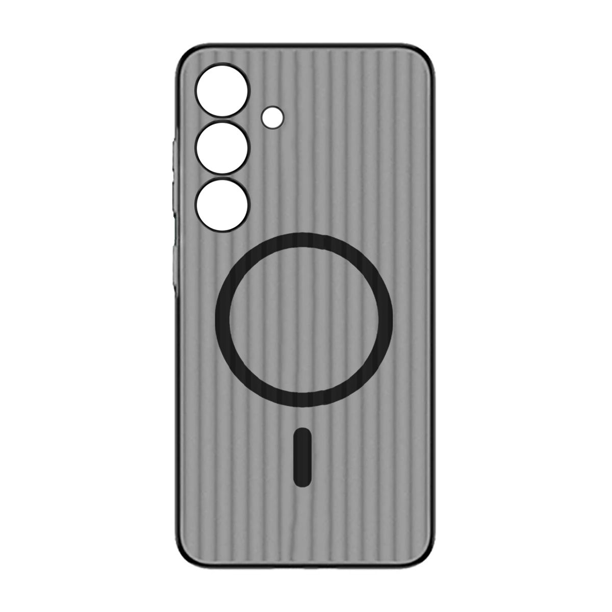 Samsung S24 Plus Mobilskal Korrugerad Anti-Halk - Svart image 2