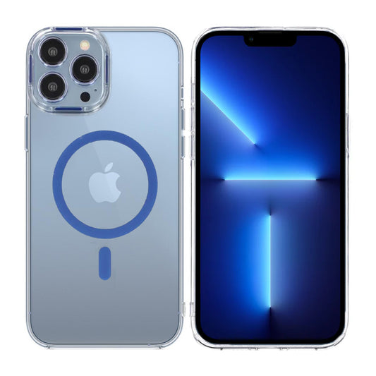 iPhone 13 Pro Stöttålig Mobilskal med Magsafe - Blå image 1