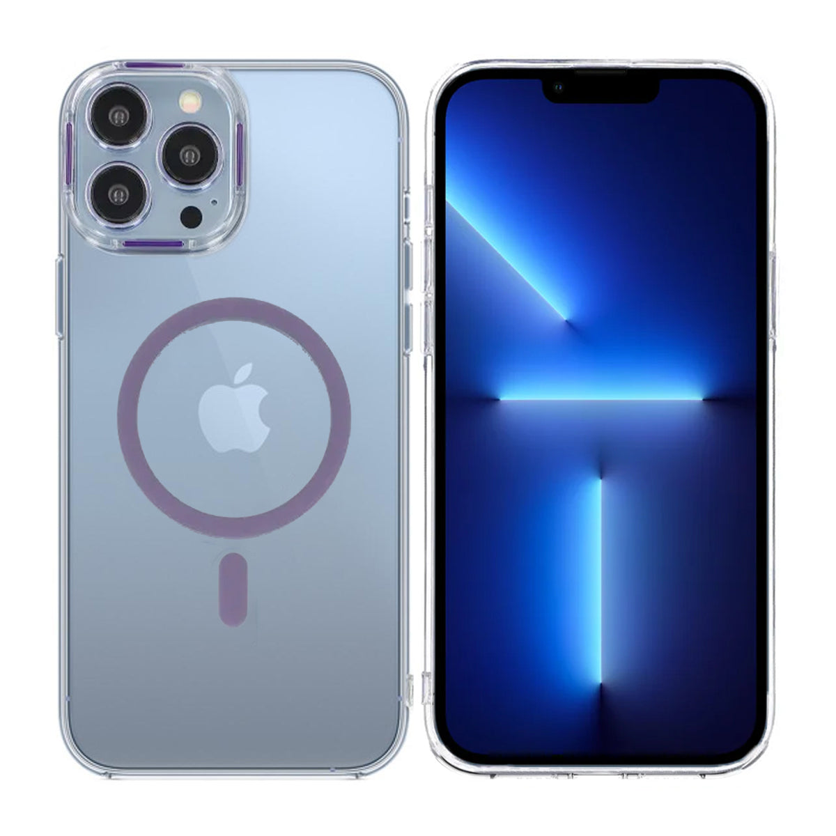 iPhone 13 Pro Stöttålig Mobilskal med Magsafe - Lila image 1