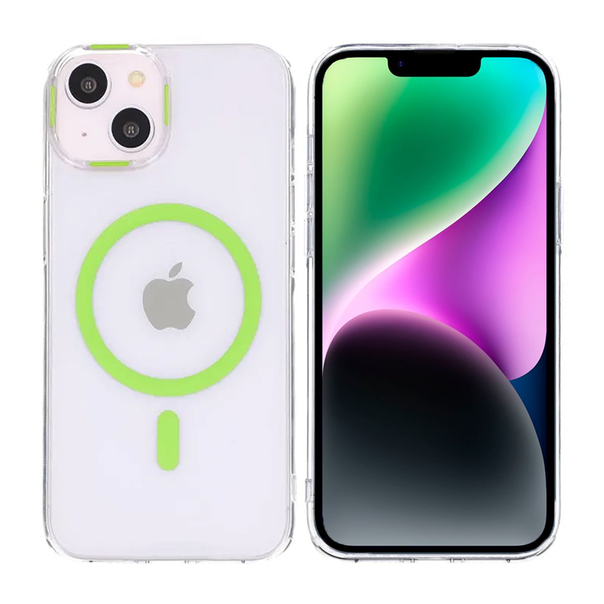 iPhone 13/14 Stöttålig Mobilskal med Magsafe - Grön image 1