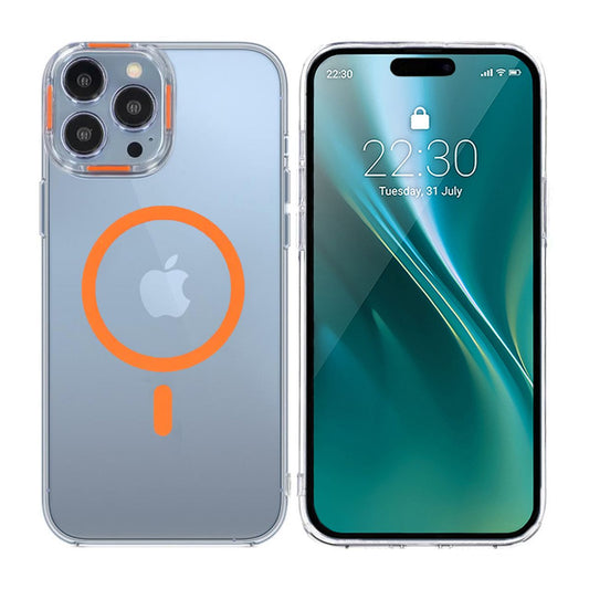iPhone 15 Pro Stöttålig Mobilskal med Magsafe - Orange image 1