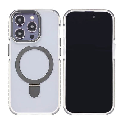 iPhone 15 Pro Mobilskal med Magsafe och Stativ - Grå image 1