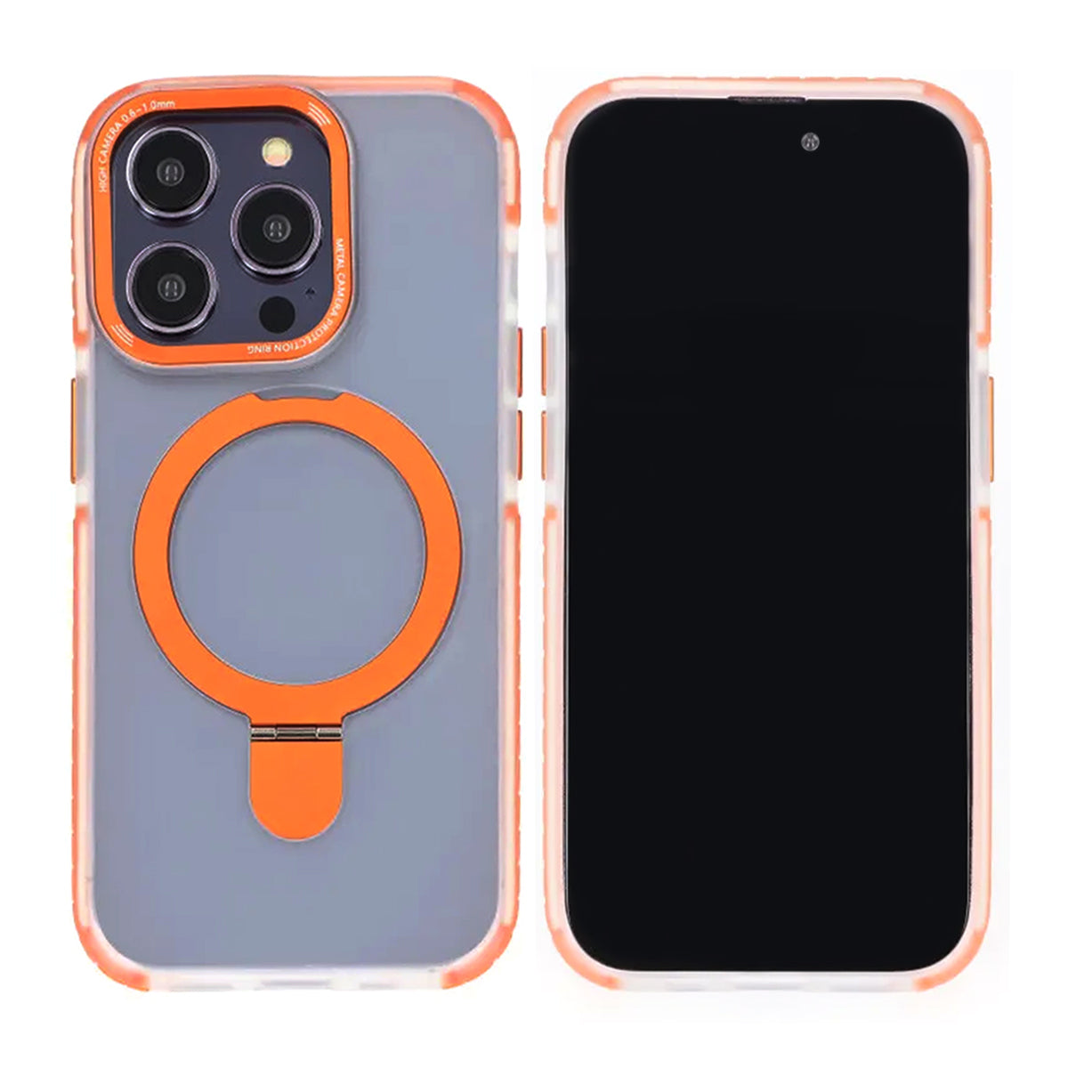 iPhone 14 Pro Max Mobilskal med Magsafe och Stativ - Orange image 1