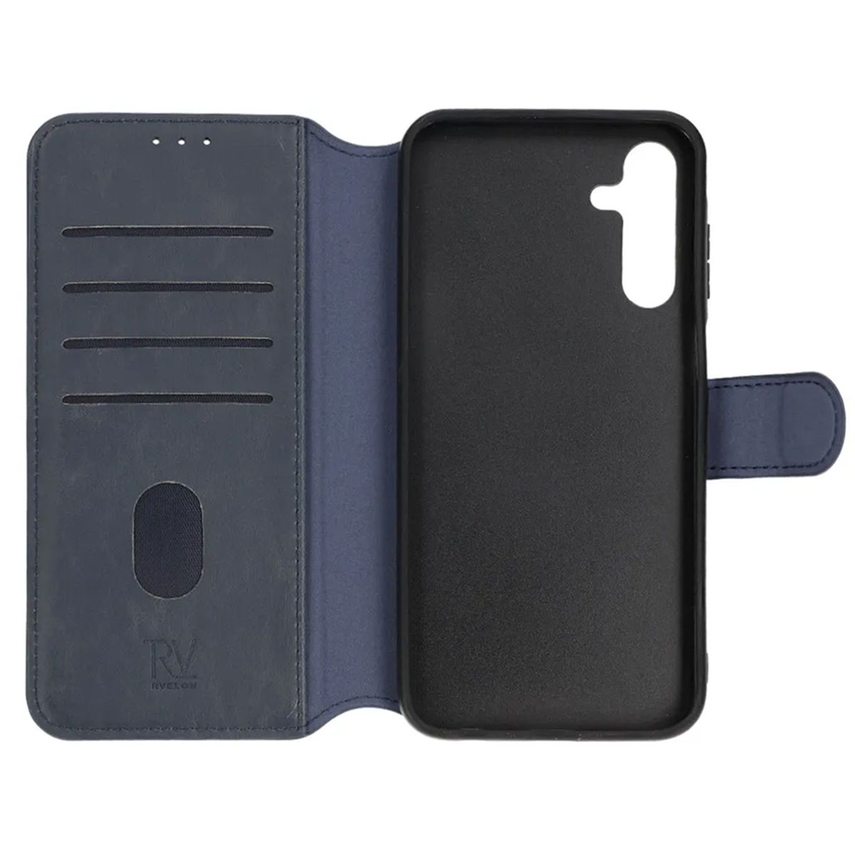 Samsung Galaxy A55 Plånboksfodral Magnet Rvelon - Blå image 2