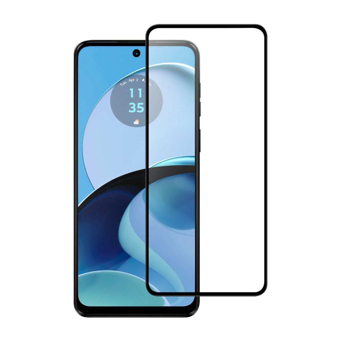 Motorola Moto G14 Skärmskydd Heltäckande - Svart (miljö) image 1
