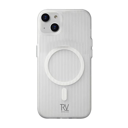 iPhone 15 Mobilskal Korrugerad med Magsafe Rvelon - Vit image 2