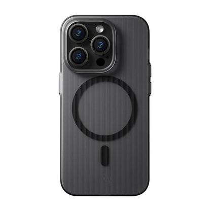 iPhone 14 Pro Max Mobilskal Korrugerad med Magsafe Rvelon - Svart image 2