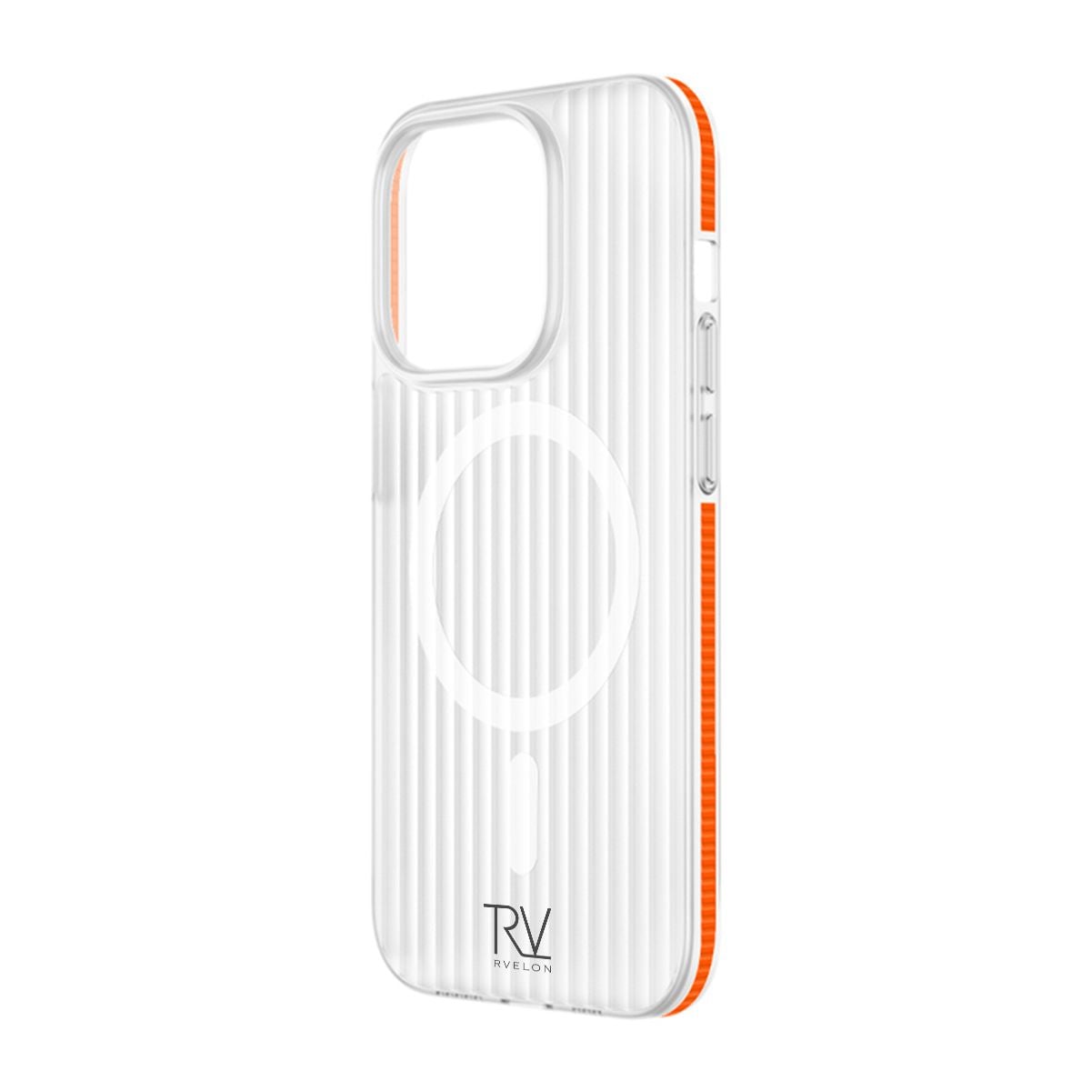 iPhone 14 Pro Max Mobilskal Korrugerad med Magsafe Rvelon - Orange image 4