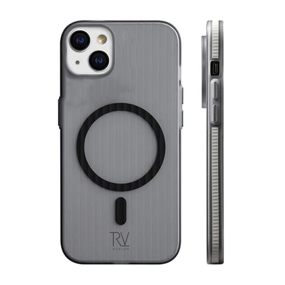 iPhone 13/14 Mobilskal Korrugerad med Magsafe Rvelon - Grå image 1