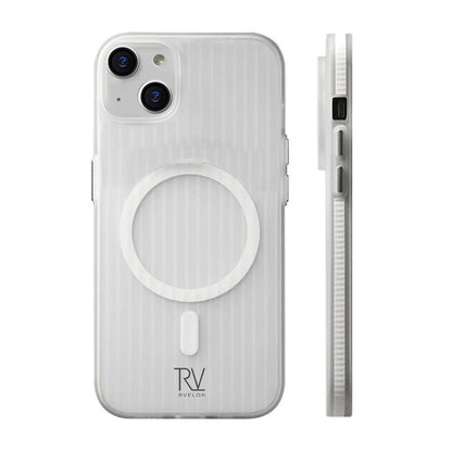 iPhone 13/14 Mobilskal Korrugerad med Magsafe Rvelon - Vit image 1