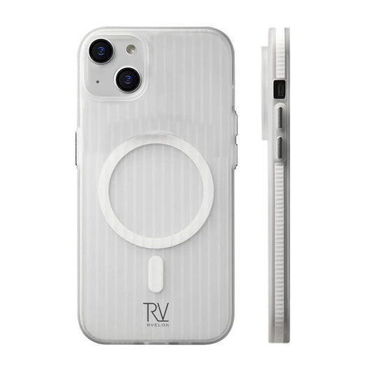 iPhone 13/14 Mobilskal Korrugerad med Magsafe Rvelon - Vit image 1