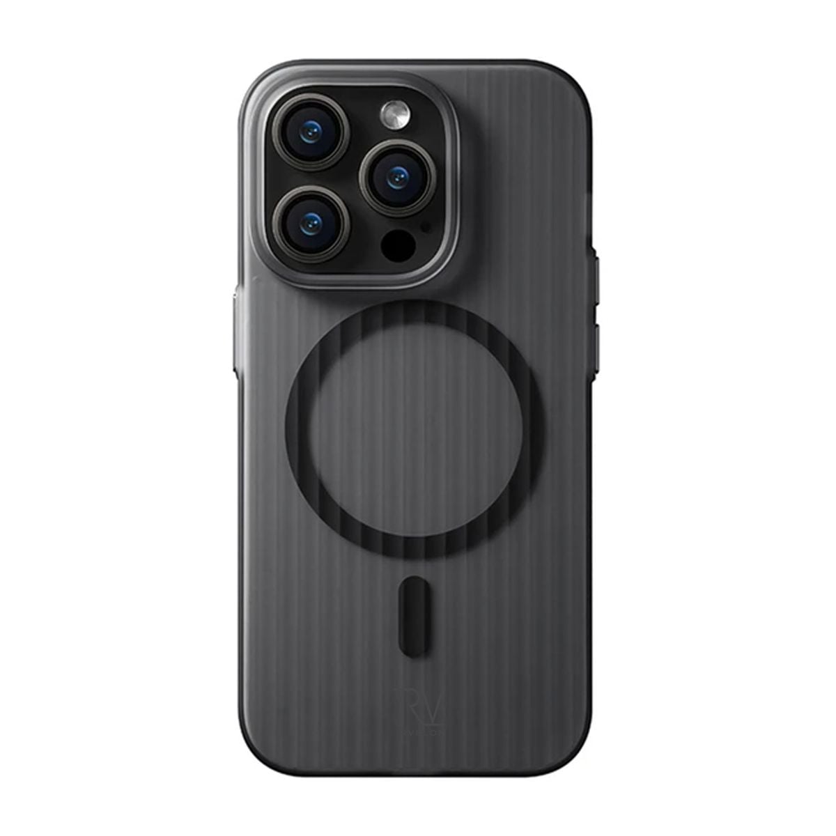 iPhone 13 Pro Mobilskal Korrugerad med Magsafe Rvelon - Svart image 2
