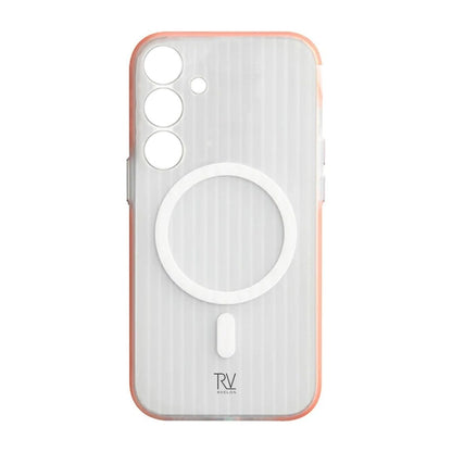 Samsung Galaxy S24 Plus Mobilskal Korrugerad med Magnet Rvelon - Orange image 2