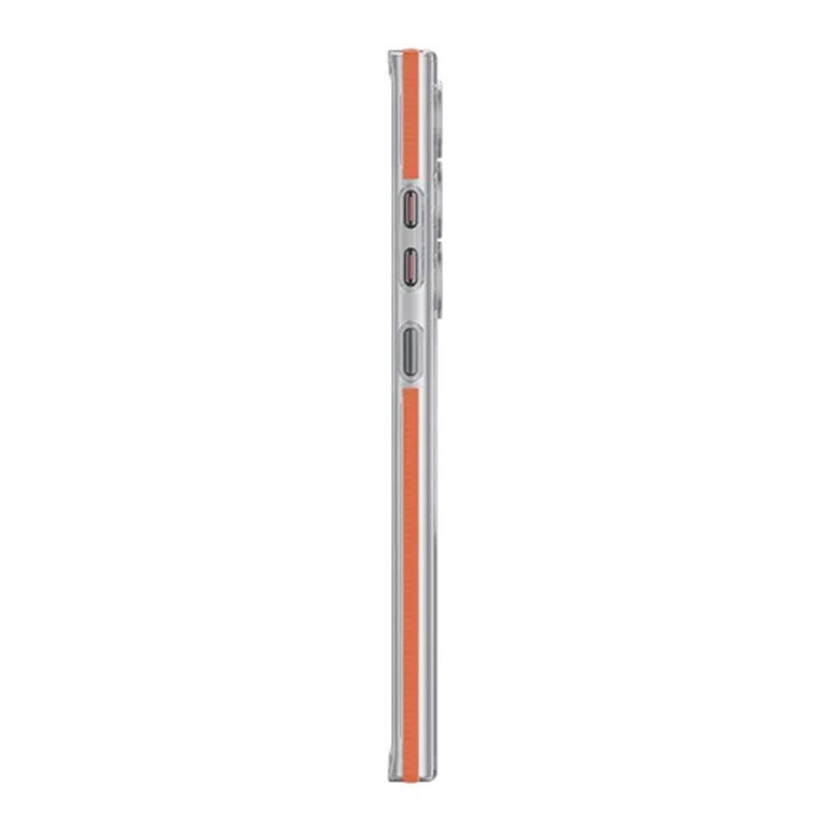 Samsung Galaxy S23 Ultra Mobilskal Korrugerad med Magnet Rvelon - Orange image 3