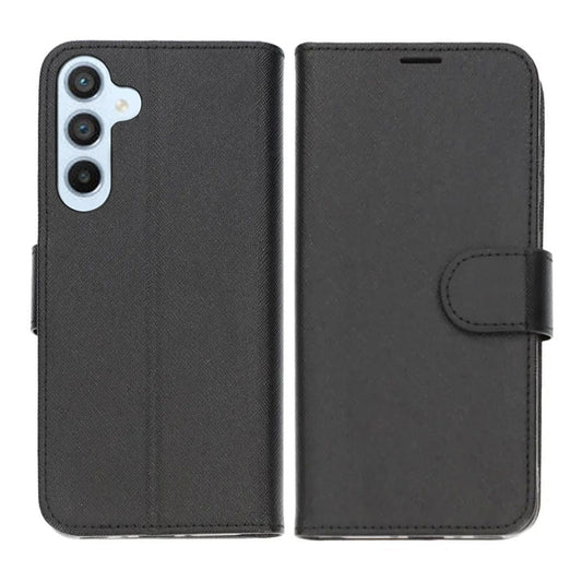 Samsung Galaxy A15 Plånboksfodral med Stativ - Svart image 1