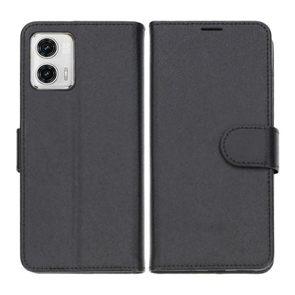 Motorola Moto G23 Plånboksfodral med Stativ - Svart image 1