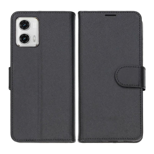 Motorola Moto G23 Plånboksfodral med Stativ - Svart image 1