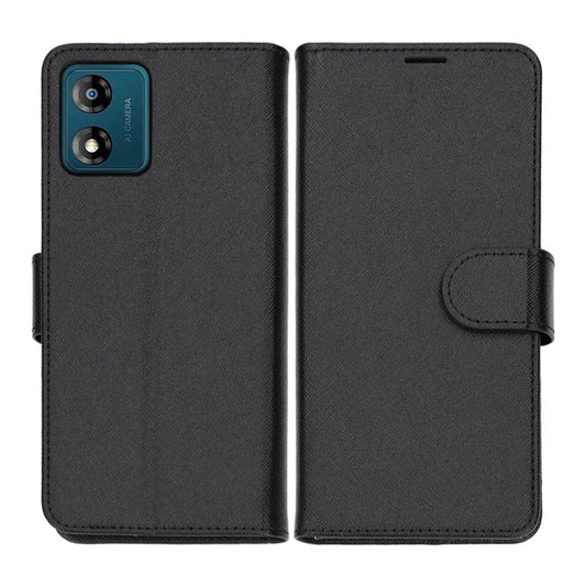 Motorola Moto E13 Plånboksfodral med Stativ - Svart image 1