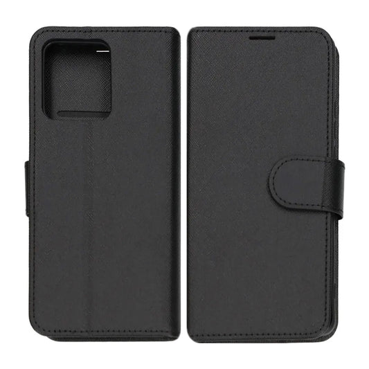 Motorola Edge 40 Neo 5G Plånboksfodral med Stativ - Svart image 1